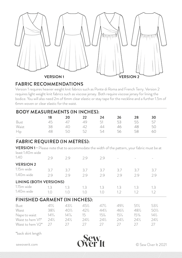 Georgie Dress (sizes 18 - 30)