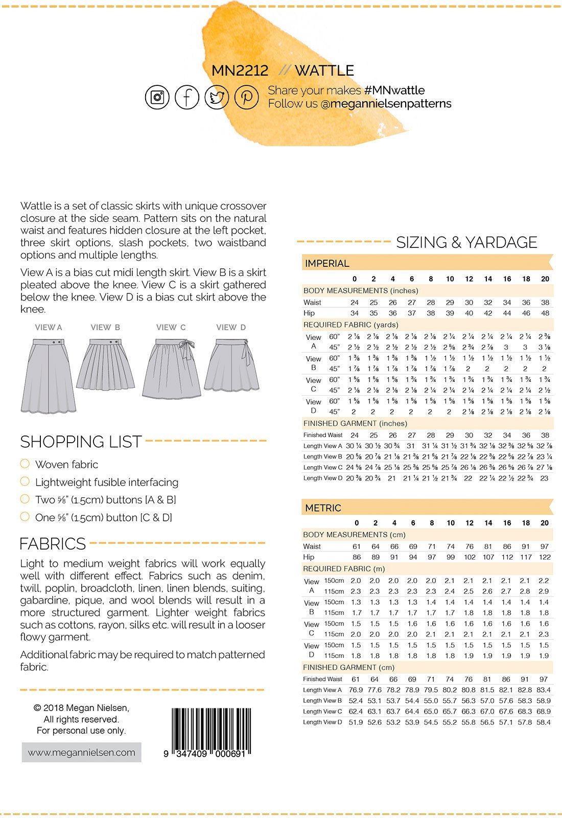 Wattle Skirt