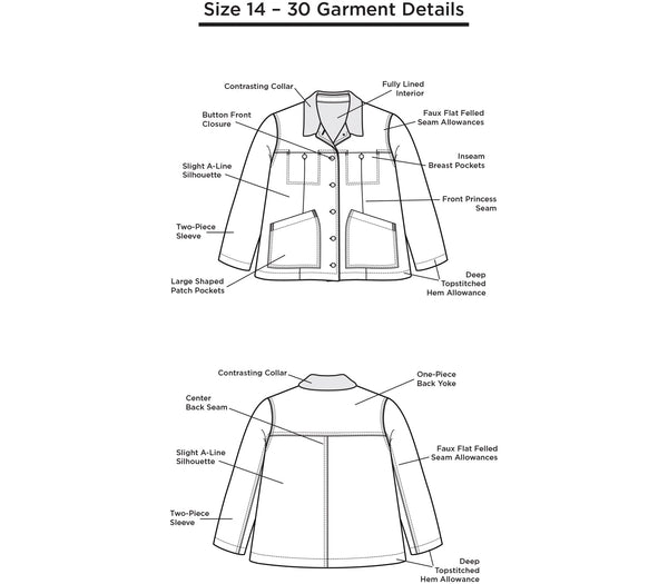 Thayer Jacket (sizes 14 - 30)