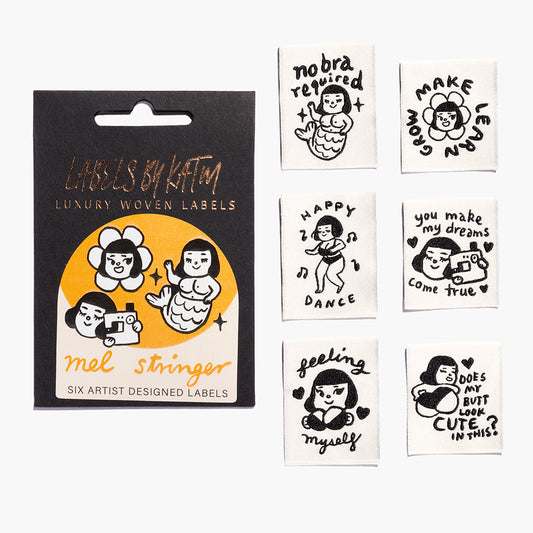 'Feeling Yourself' - pack of 6 woven labels