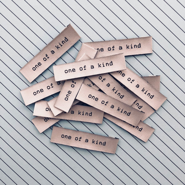 'One Of A Kind' woven labels 10 pack