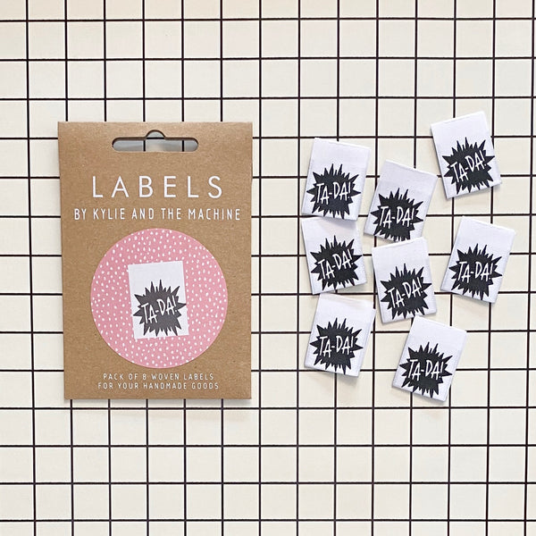 'Ta-Da!' woven labels 8 pack
