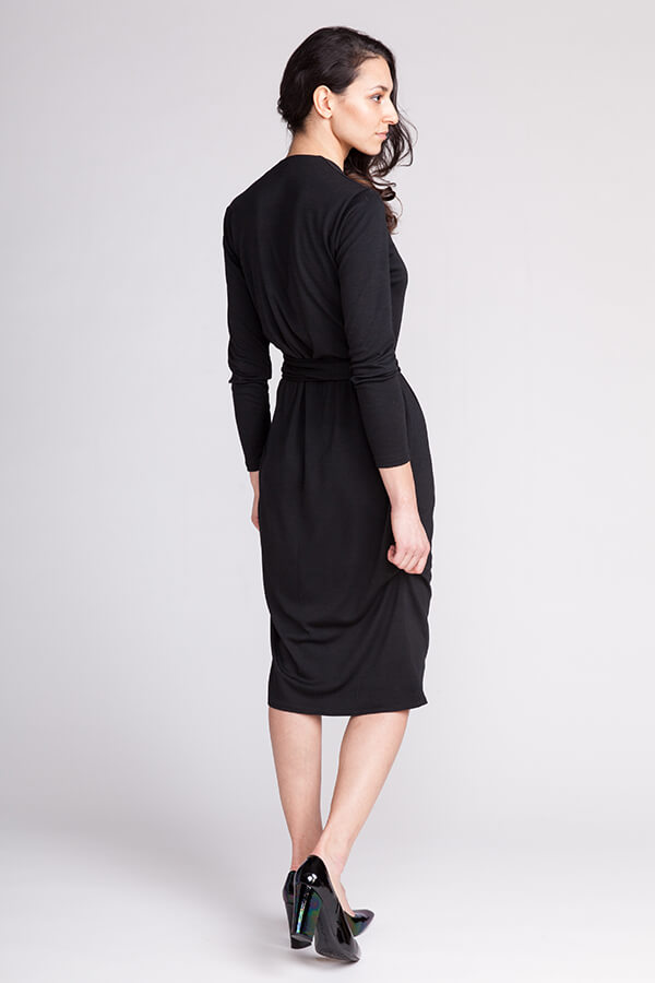 Olivia jersey wrap dress