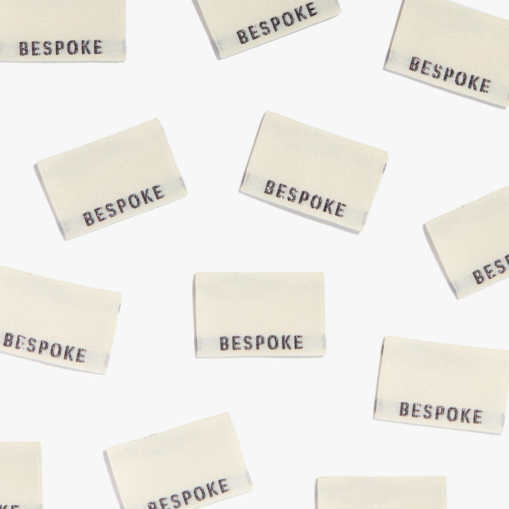 'BESPOKE' woven labels 8 pack